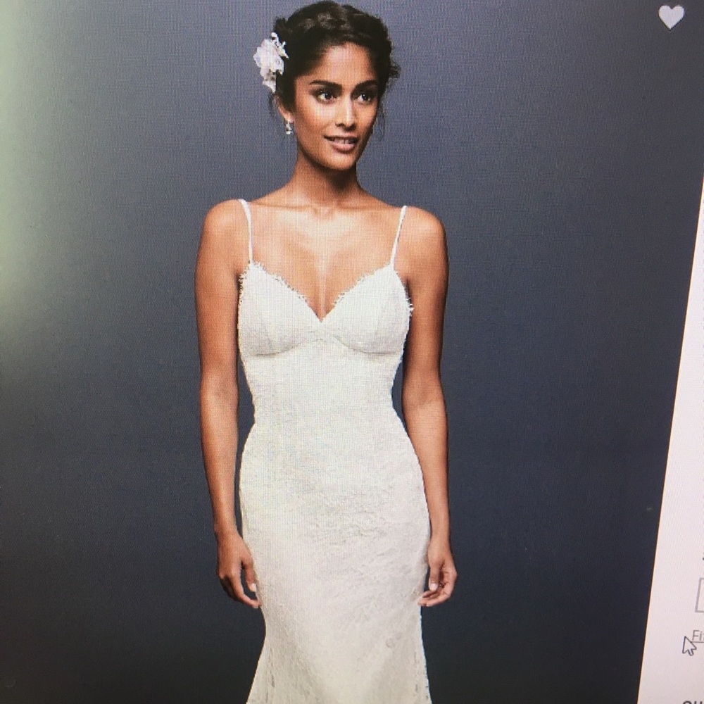 Soft Lace Wedding Dress with Low Back